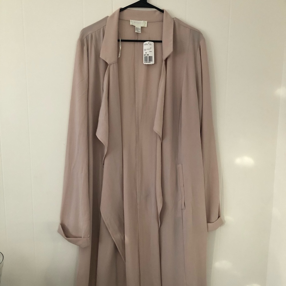Forever 21 taupe casual jacket